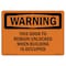Signmission OSHA Warning Sign, 7" Height, Rigid Plastic, This Door To Remain Unlocked When Building, Landscape OS-WS-P-710-L-12426 - alternate 1